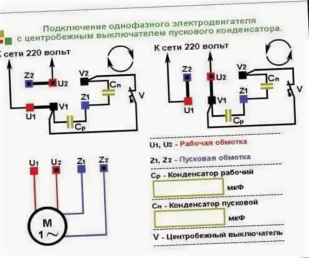 Подключения 1 квт двигателя Схема подключения электродвигателя на компрессоре - Аmk-Stroy.su