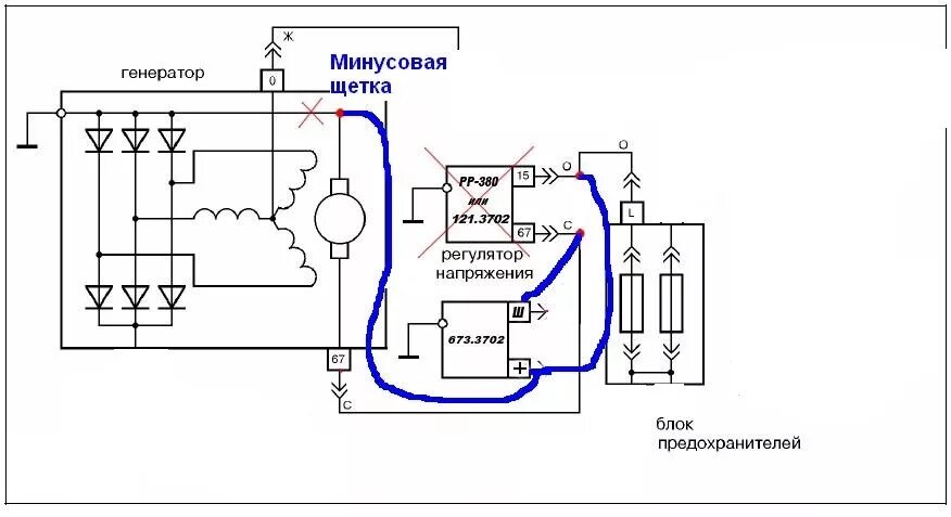 Подключения 3 уровнего регулятора напряжения 3-х уровневый регулятор напряжения на штатный генератор ВАЗ 2106 - Лада 2106, 1.