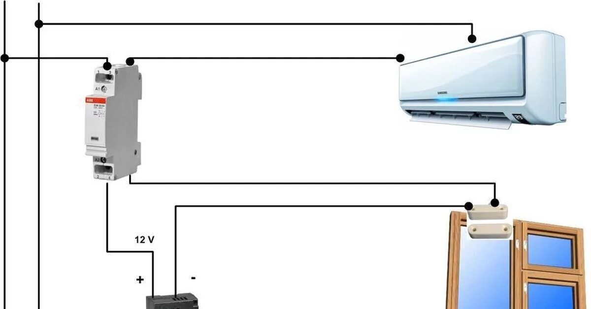 Подключения автомат кондиционера Розетка для кондиционера AboutDC.ru