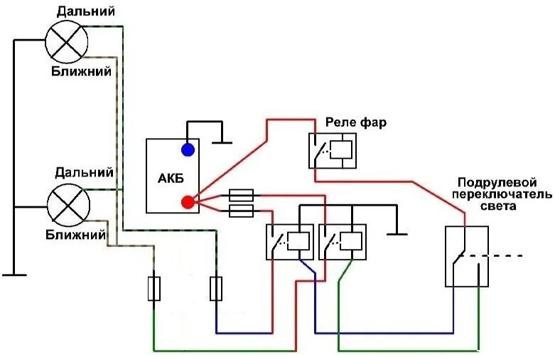 Подключения ближнего света фар через реле Приехали ништяки + Делаем яркий белый релейный свет в ланосе + установка скандин
