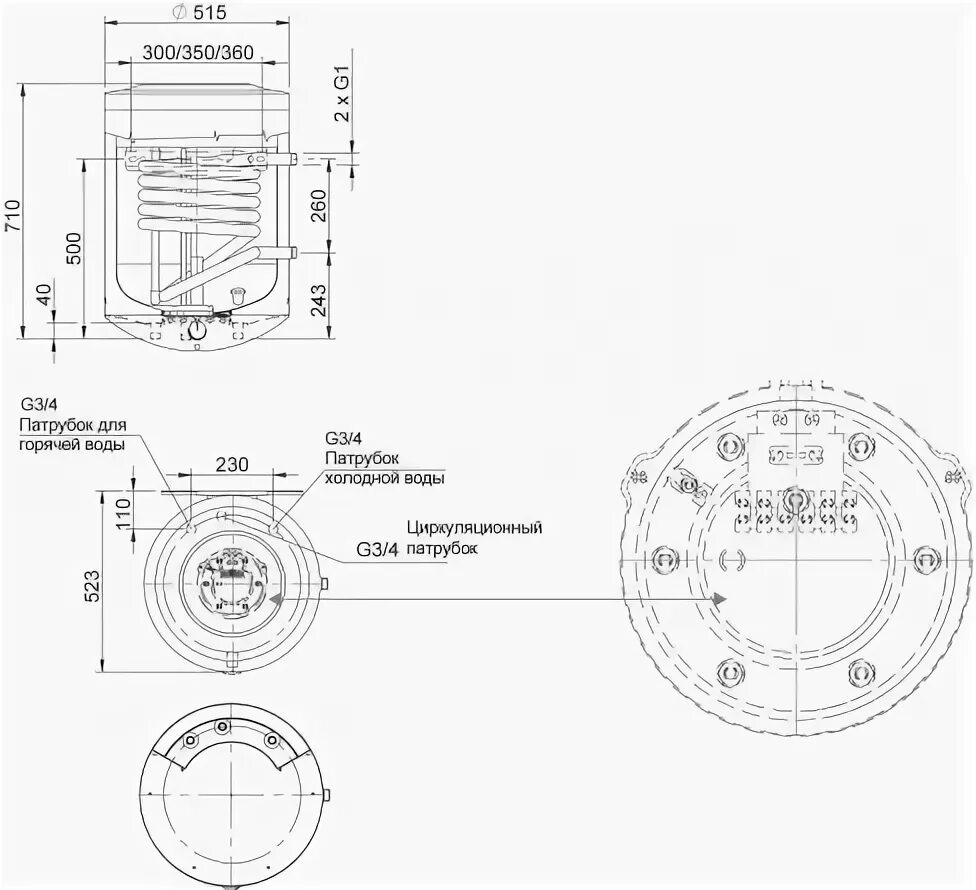 Подключения бойлера стаут Бойлер косвенного нагрева Stout SWH-1210-000075 настенный, 75 л купить в Москве 