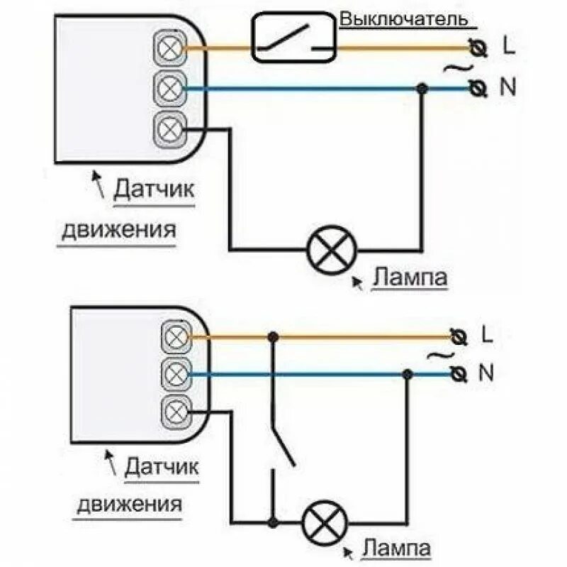 Подключения датчика движения с проходным выключателем Как правильно подключить датчики: найдено 86 изображений