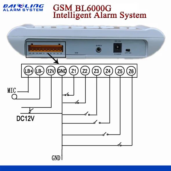 Подключения датчиков к gsm сигнализации Hot Sale Wireless Gsm Safe Home Alarm With Lcd Screen Alarm System Long-range Wi