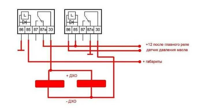 Подключения дхо от датчика масла Методы подключения дневных ходовых огней ДХО