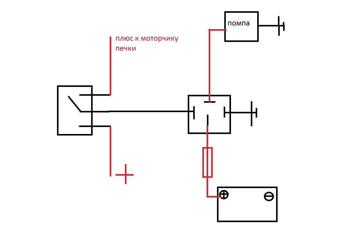 Подключения доп насоса на газель через реле последовательная печка + помпа газель - Lada 2120 Надежда, 1,8 л, 2004 года свои