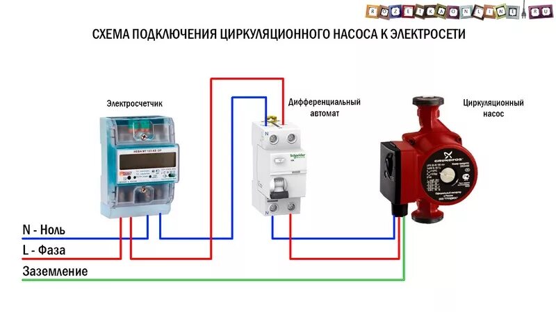 Подключения дополнительного насоса к насосу иммергаз Термостат для насоса отопления, автоматика управления циркуляционным насосом, пр