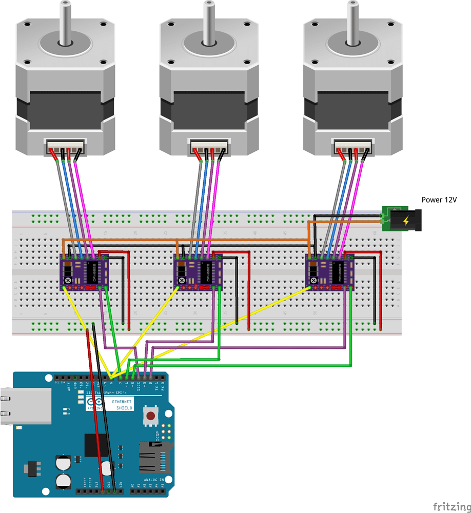 Подключения два шаговых двигателя Problema con movimiento de ejes en cnc casero - #10 by tauro0221 - Hardware - Ar