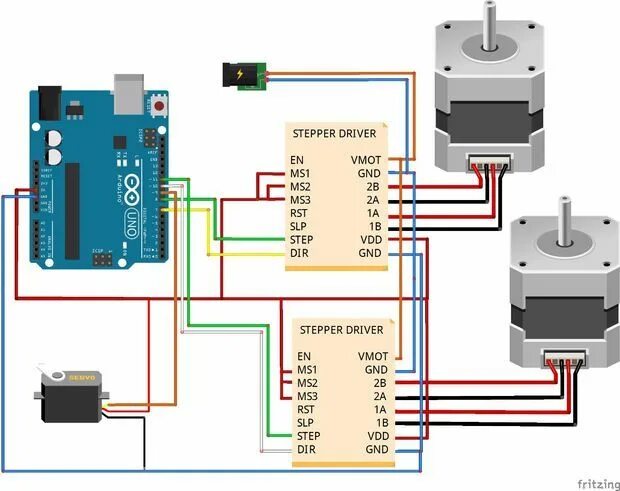 Подключения два шаговых двигателя Pin on Eggbot