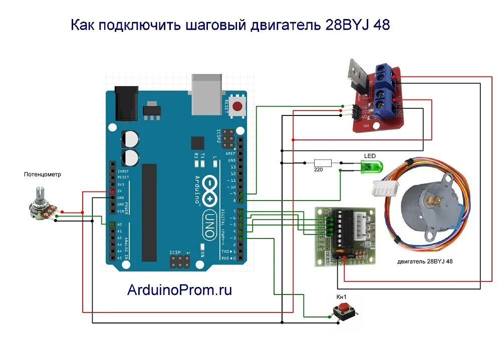 Подключения два шаговых двигателя Как подключить шаговый двигатель 28BYJ 48