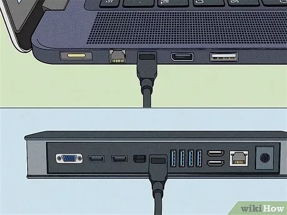 Подключения двух ноутбуков 5 Cara untuk Menghubungkan Dua Monitor ke Laptop - wikiHow