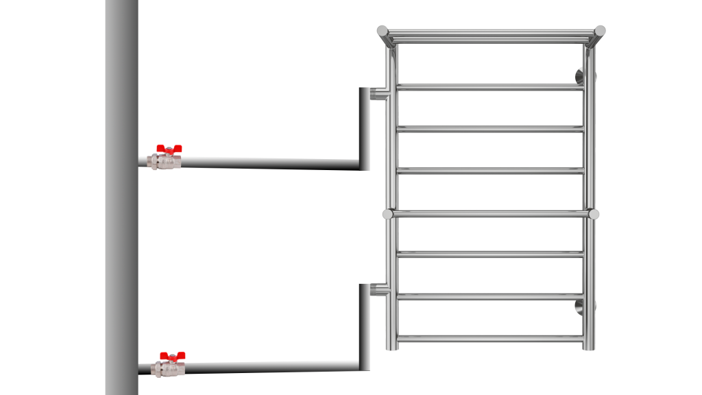 Подключения двух полотенцесушителей Как установить полотенцесушитель Статья от компании Терминус