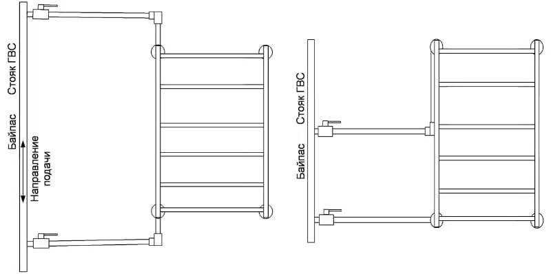 Подключения двух полотенцесушителей Как правильно подключить водяной полотенцесушитель в квартире