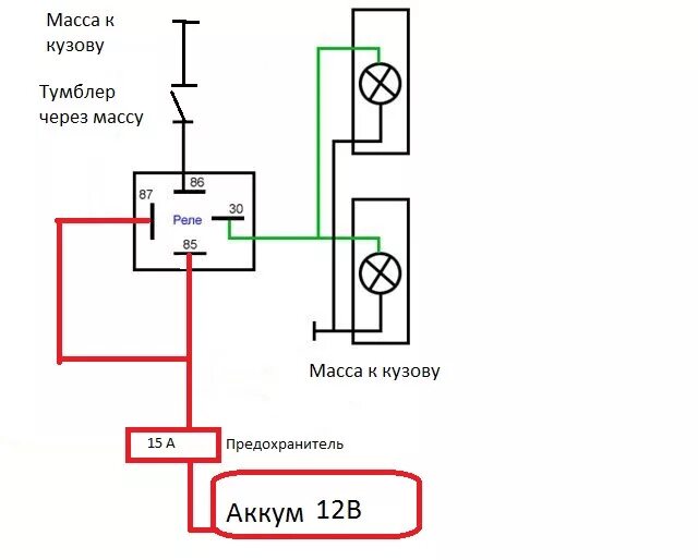 Подключения фар уаз через реле Тьма возвращается нужно больше света! (3) - УАЗ 2206, 2,7 л, 2013 года аксессуар