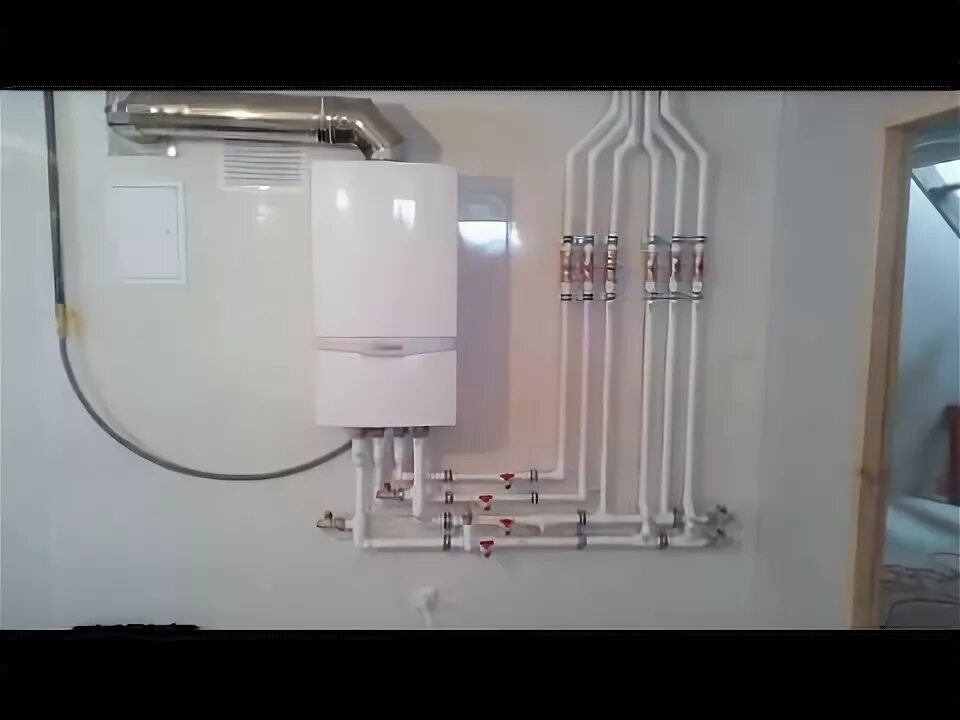 Подключения газового котла vaillant #Котельная 28 кВт, #монтаж котла Vaillant ATMO TEC plus, #двухконтурный котел, #