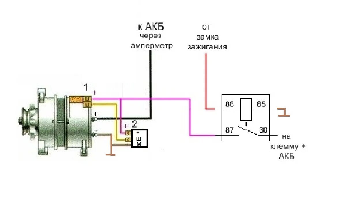 Подключения генератора газ эпизод 4 Схема подключения генератора и обкатка ГАЗ 21 "Эстет". - ГАЗ 21, 2,5 л,