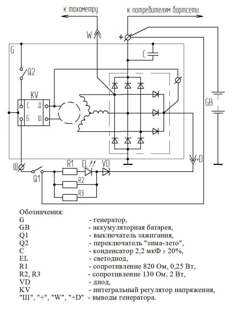 Подключения генератора валдай Генератор 2022.3771010 ЗИЛ-5301,32501 с дв.Д-245.10,12 и другое