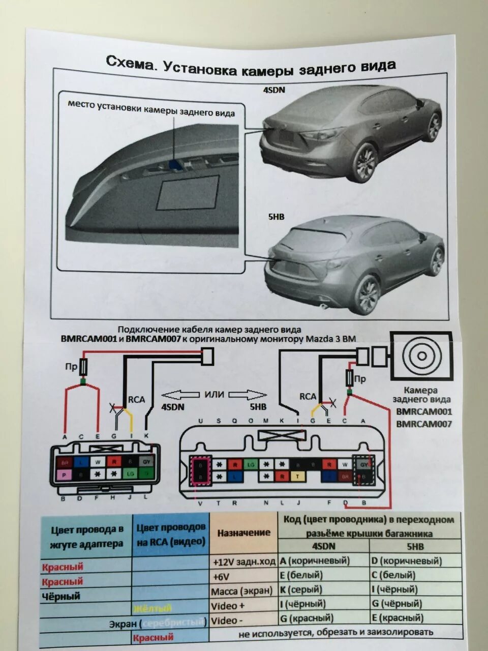 Подключения камеры заднего вида мазда 6 Установка камеры заднего вида на Mazda 3 SkyActiv - MAZDA 3 ::: BK (2003-2009), 