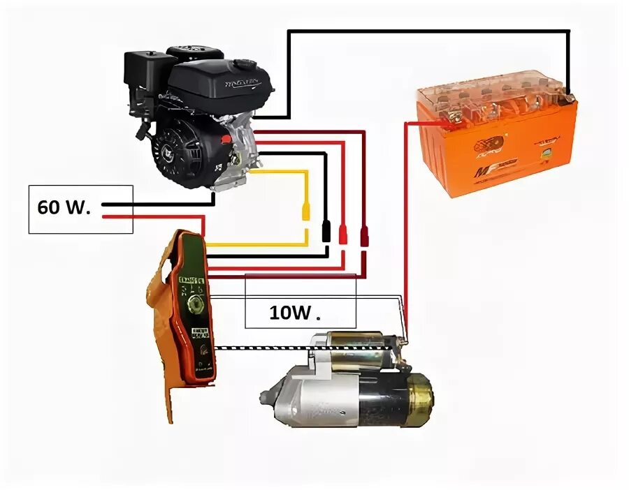 Подключения ключа зажигания на мотособаку Мотор болотоход для лодки SPS - 9 ZSS с эл.стартером. Продажа лодочных моторов в