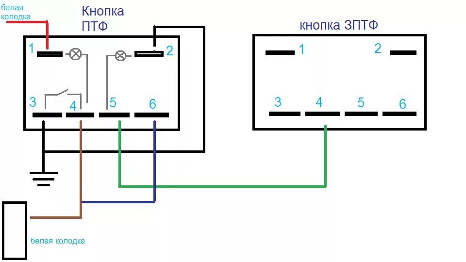 Подключения кнопки птф акцент Правильное подключение кнопки ПТФ - Hyundai Accent (2G), 1,5 л, 2006 года электр