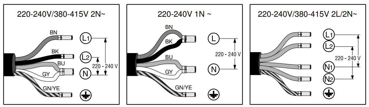 Подключения l и 1 Connecting 2x230V 2L/2N Induction Hob with 3-Phase Cables: Proper Wiring & Full 