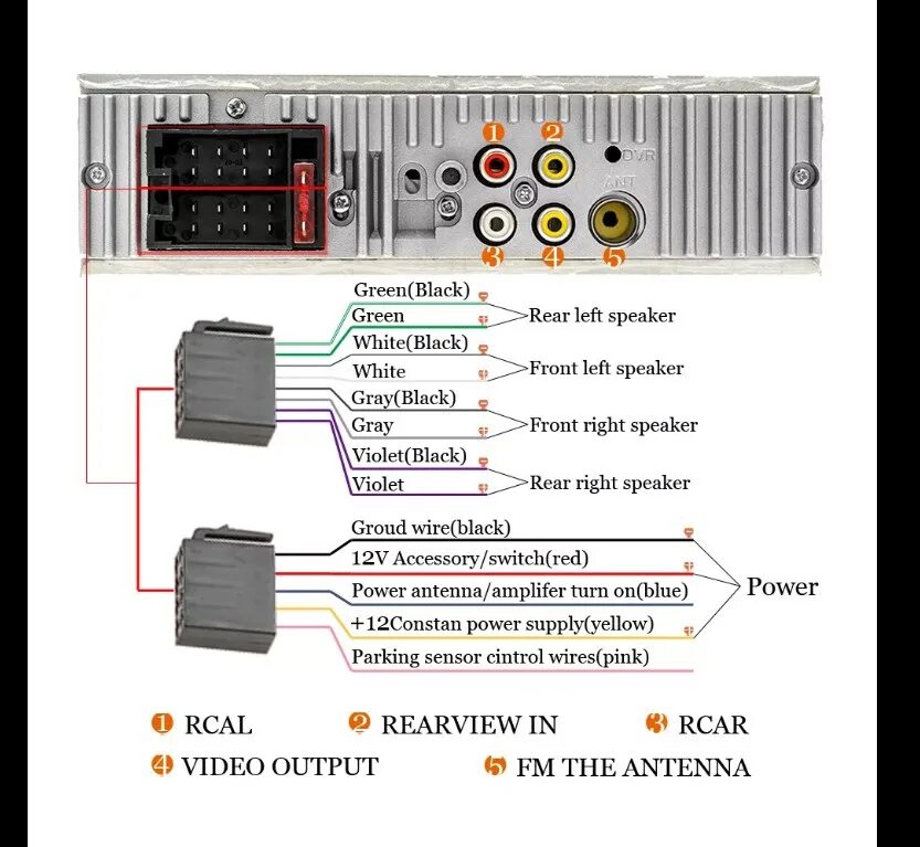 Подключения магнитолы car mp5 player Замена штатки на 7018b - Toyota Corolla (110), 1,5 л, 1998 года своими руками DR