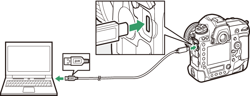 Подключения никон к компьютеру Connecting to Computers