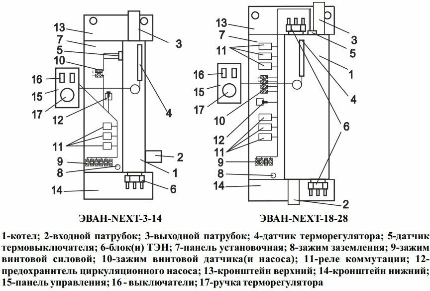 Подключения отопительной системы электрокотла эван некст Электрический котел ЭВАН NEXT-12 - купить в интернет-магазине по низкой цене на 