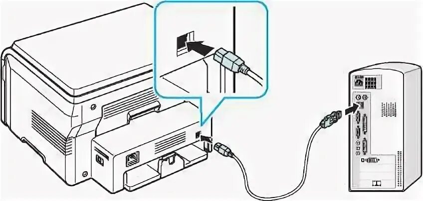 Подключения принтера через другой компьютер Начало работы на Samsung SCX-4220