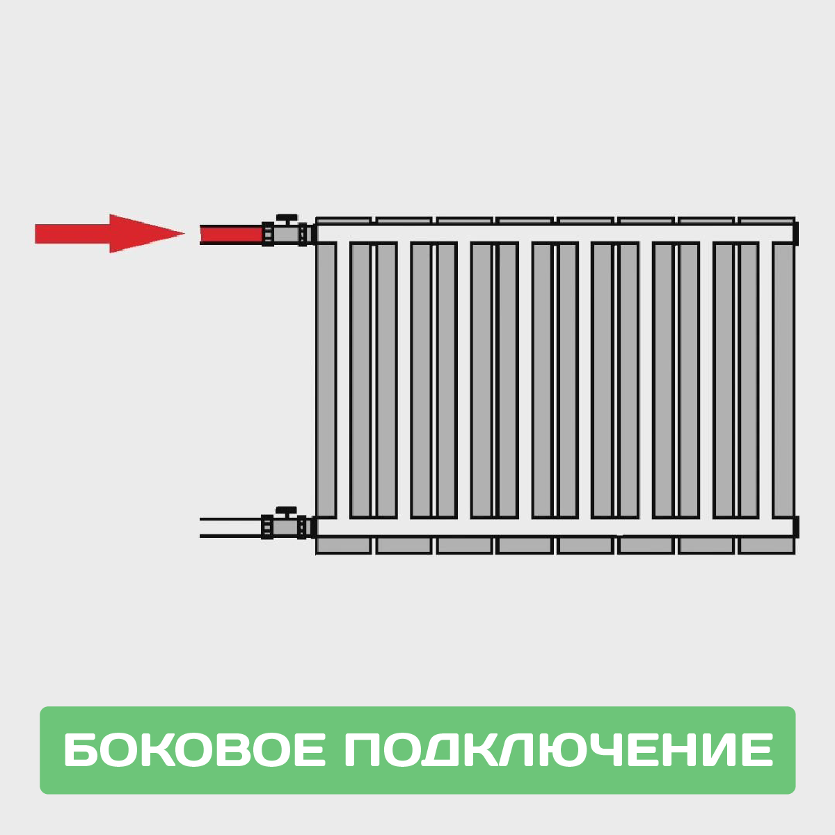 Радиатор алюминиевый рифар 500/90 4 секции - купить в интернет-магазине по низко