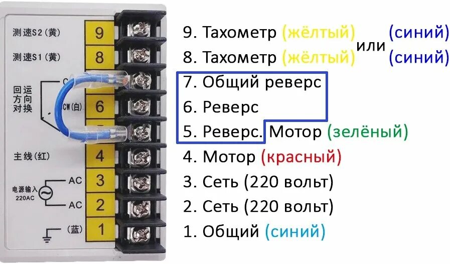 Подключения регуляторов к двигателям Регулятор оборотов с поддержанием мощности UX-A-52 (22) (126533812) купить с дос