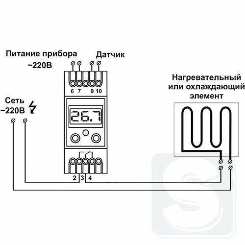 Подключения реле температуры ᐉ Температурне реле DigiTOP ТК-3 ⭐ Купити у Києві, Ціна, Ціна