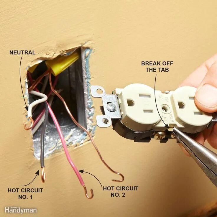 Подключения розетки фильтром 24 Tips for Wiring Light Switches and Outlets Home electrical wiring, Wire switc