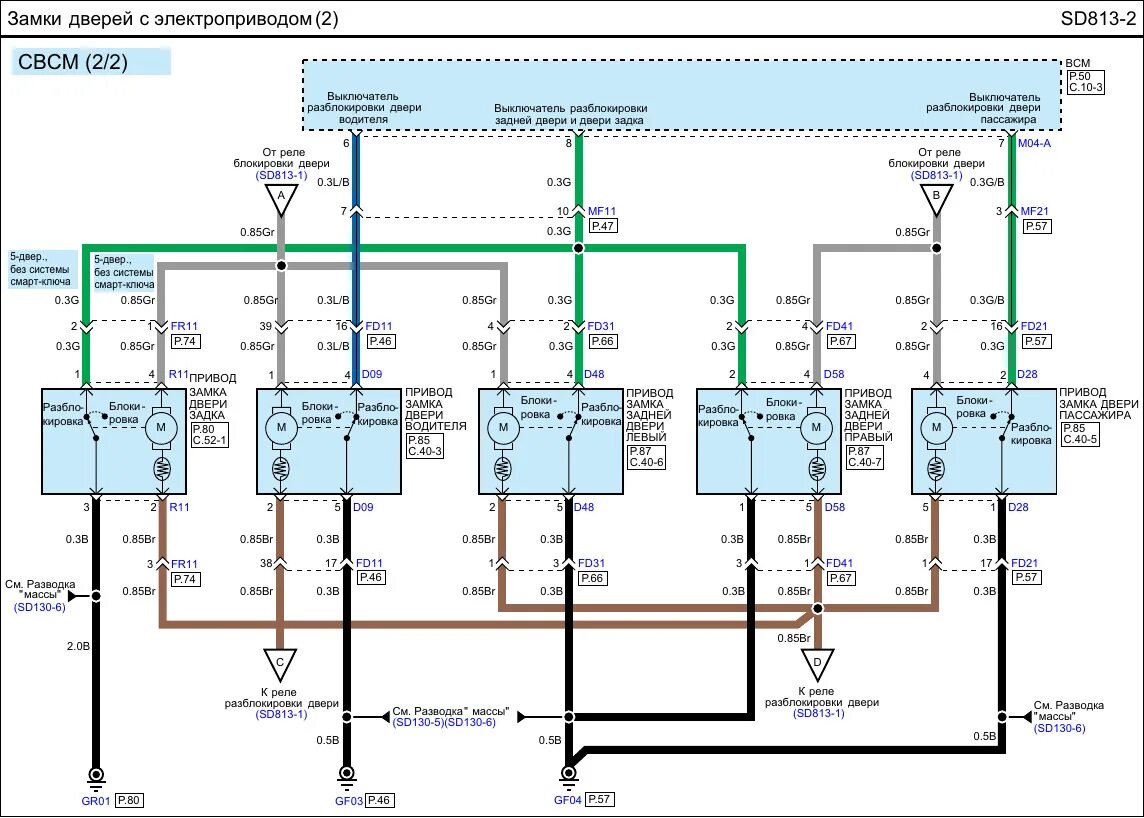 Подключения центрального замка хендай солярис Схемы на замки и bcm - Hyundai Solaris, 1,6 л, 2012 года электроника DRIVE2
