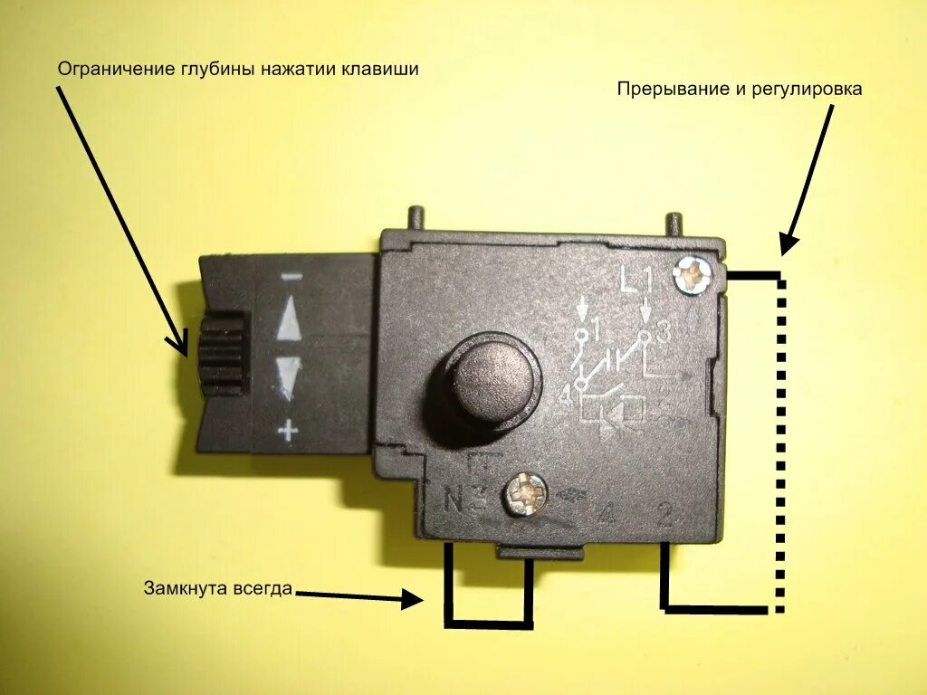 Подключения выключателя дрели Как подключить кнопку к дрели? ИнVелС Дзен