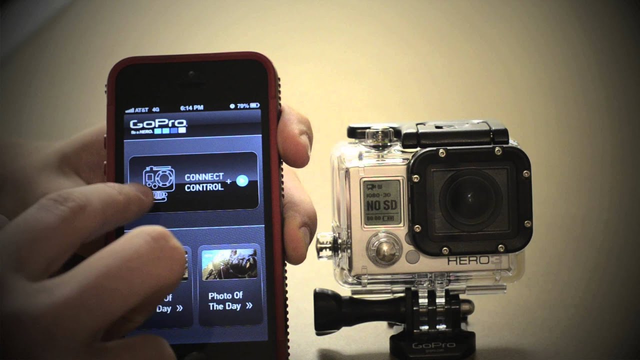 Подключить гоу про как веб камеру How to connect Go Pro Hero 3 to iPhone or Android - YouTube