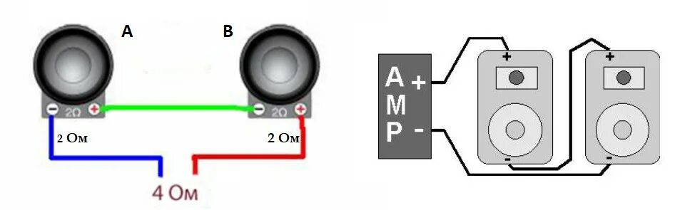 Подключить колонку как это сделать Как подключить динамики последовательно и паралельно. Схемы, фомулы