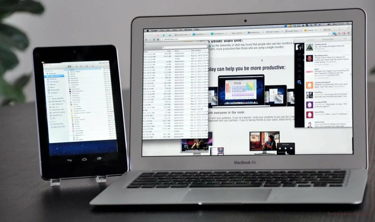 Подключить планшет к компьютеру как второй монитор Как использовать планшет как монитор для ноутбука