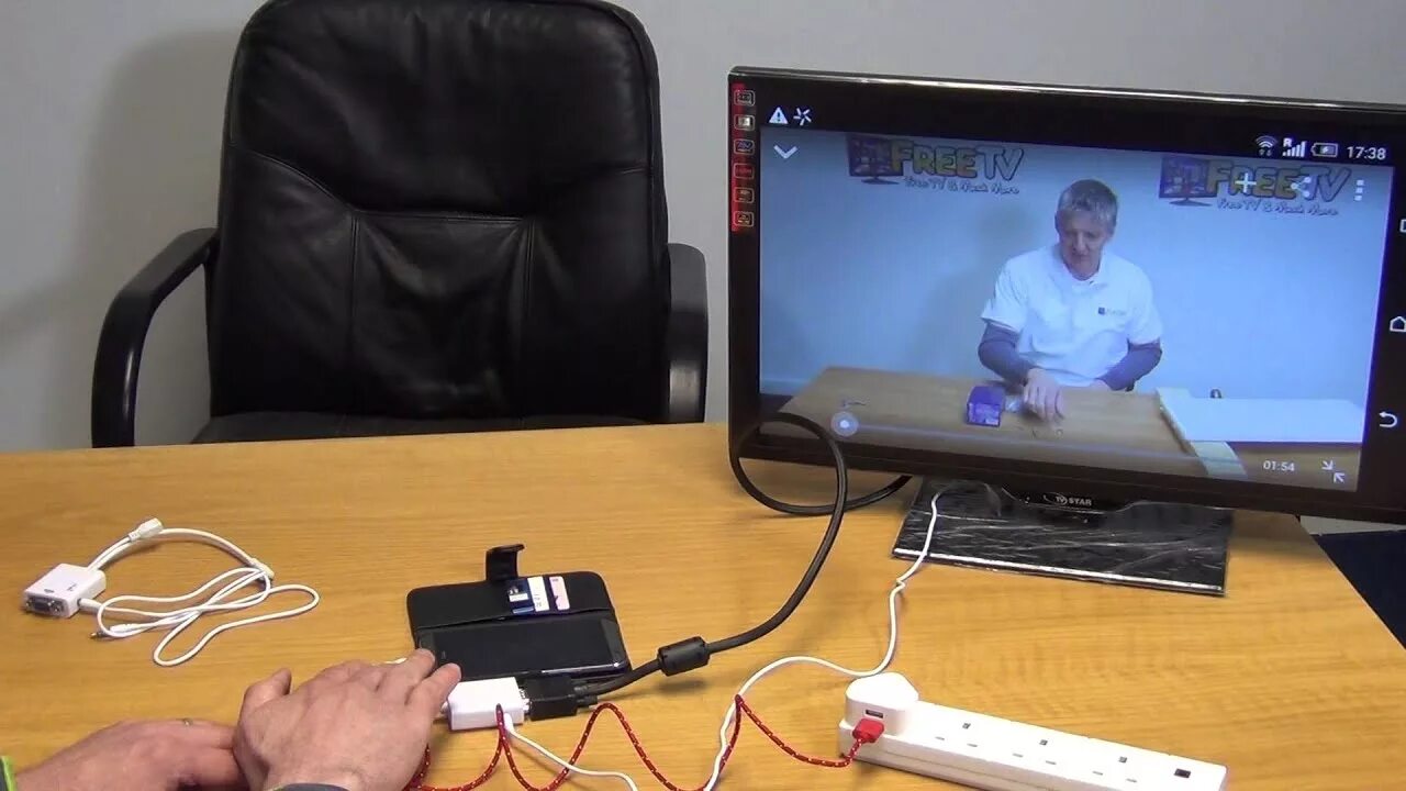 Подключить планшет к пк как монитор 5 Pin Micro USB MHL to VGA Converter Cable - YouTube