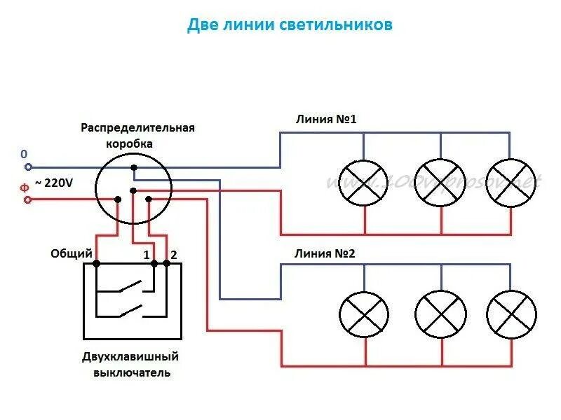 Подключить схема подключения светильника Как установить и подключить точечные светильники правильно