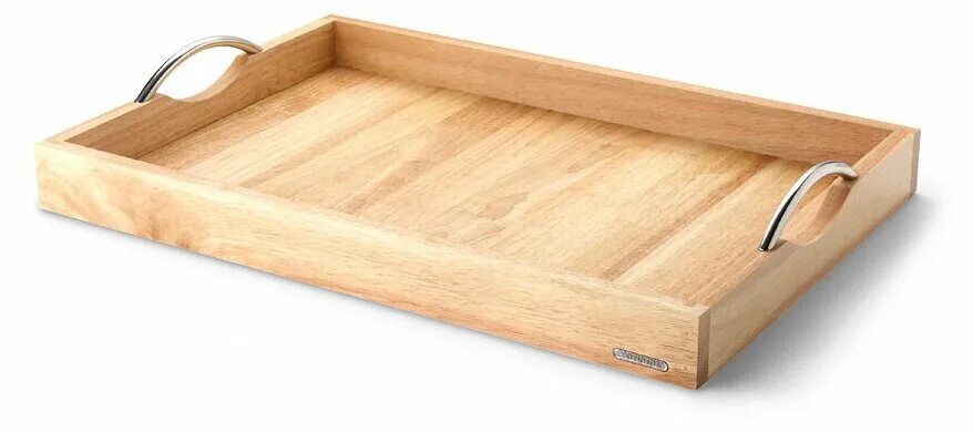 Поднос деревянный сервировочный фото Поднос Continenta, Каучуковое дерево (013.070900.003) - купить в интернет-магази