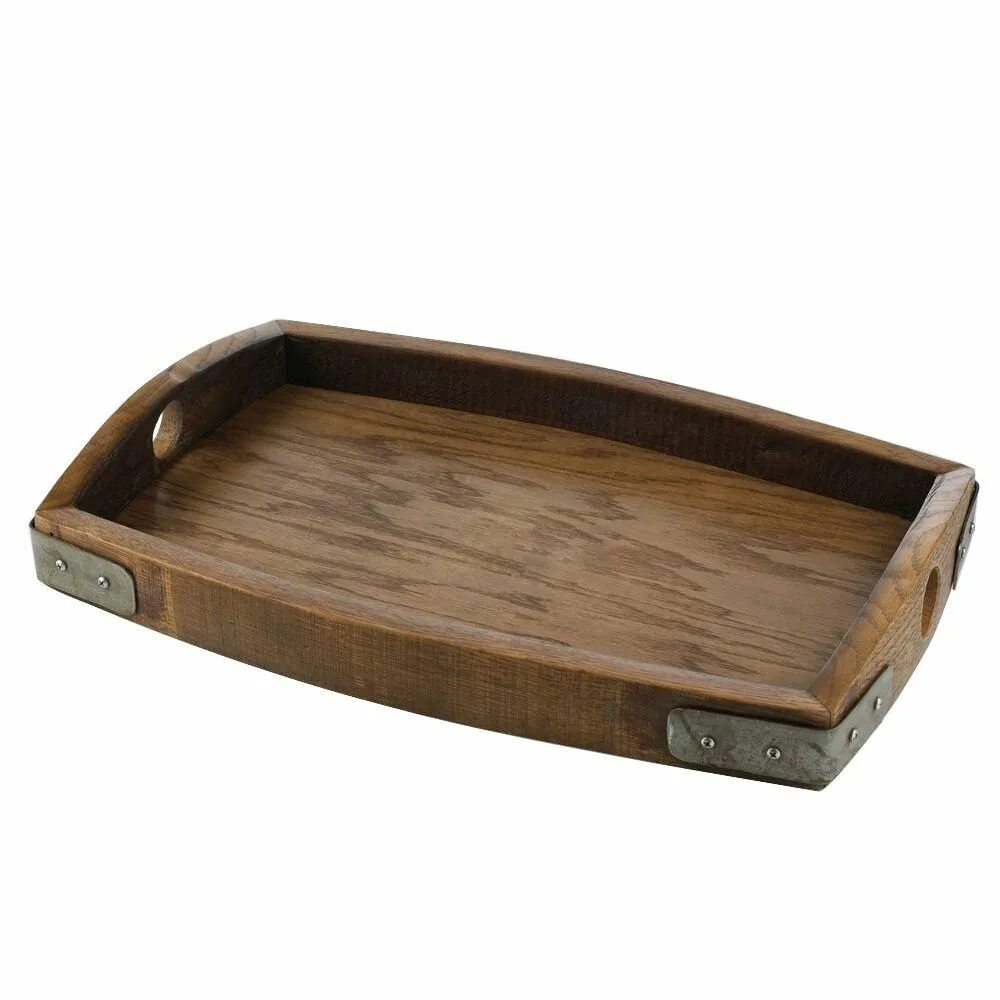 Поднос в воронеже фото Wine Enthusiast Reclaimed Barrel Stave Serving Tray 166 44 01 - The Home Depot B