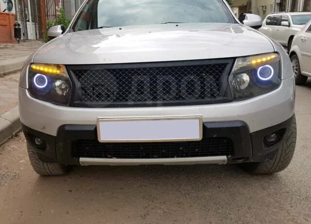 Поднять фары рено дастер 1 6 фото Купить Решетка радиатора в стиле "Bentley" на Renault Duster (Рено Дастер) в Кра