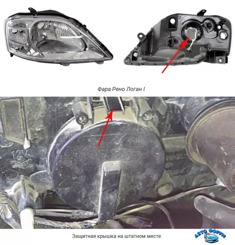 Поднять фары рено дастер 1 6 фото Замена лампочки ближнего света Рено Логан: 1/2 поколение