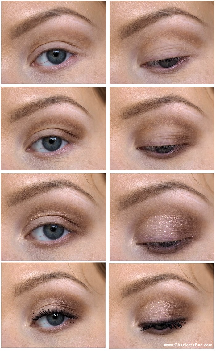 Поднять верхнее веко макияжем The ultimate makeup trick for hooded & deep set eyes - Charlotta Eve Hooded eye 