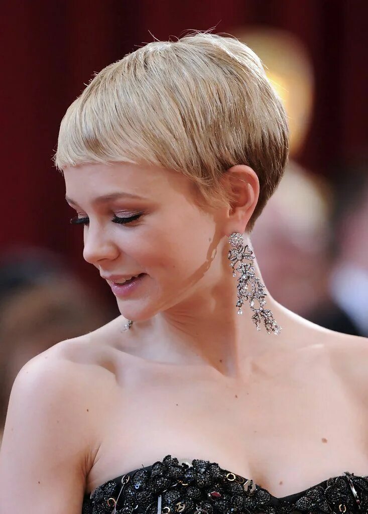 Поднятые короткие прически Carey Mulligan Kapsels, Korte kapsels, Treatment