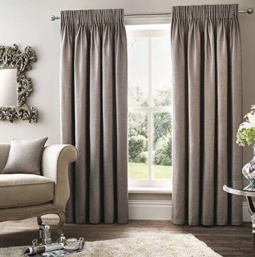 Подо что подбирать шторы в интерьере Hallways Robin Fully Lined Curtains 90" x 108" Modern Distressed Light Ash Silve