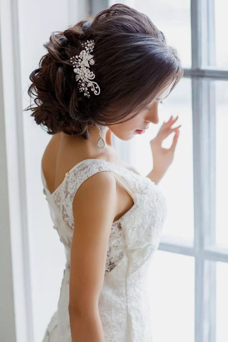 Подобранные прически Lovely bridal look Web: w. Trendy wedding hairstyles, Wedding hairstyles, Weddin