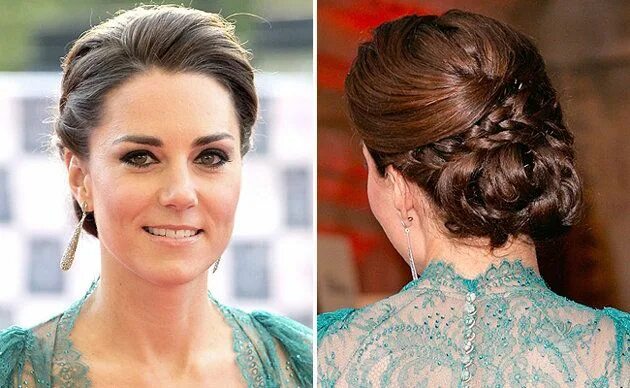 Подобранные прически Princess Kate Middleton BRAIDED UP-DO Long hair styles, Kate middleton hair, Hai