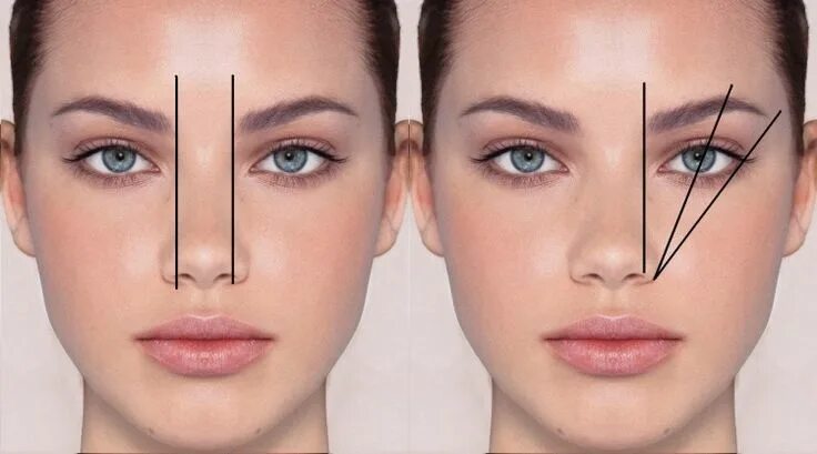 Подобрать форму бровей по фото бесплатно maquillage permanent sourcils- comment déterminer la forme Maquillaje de rostro,