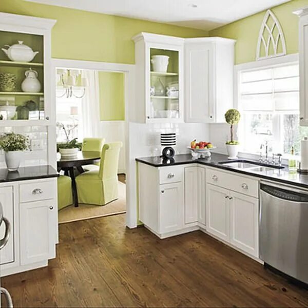 Подобрать интерьер кухни white and green Green kitchen inspiration, Home kitchens, Kitchen inspirations